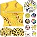 Siifert 390 Pcs Softball Party Favors Softball Team Gifts for Women Include 30 Goodie Makeup Bags 30 Bracelet 30 Hair Ties 300 Sticker for Sports Lovers Birthday Party Decoration - Image 3