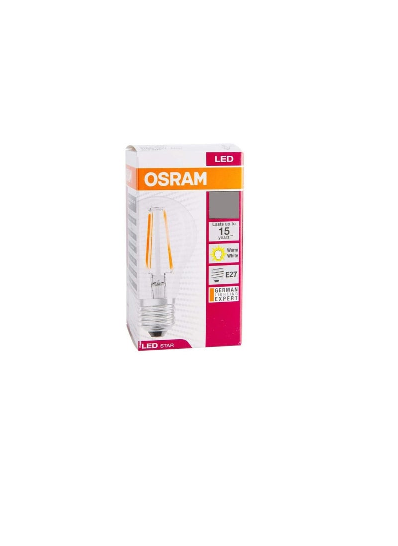 Osram Osram 4W Led Retrofit Classic A Clear Round Led Bulb Non-Dimmable Bulb, Warm White, AC24345  - Image 3