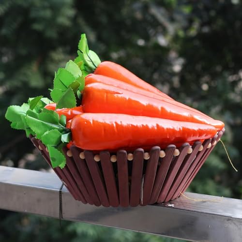 Crystu Artificial Carrot and Vegetables/Fruits/Spices for Decoration - Hanging Carrot for Home Decor - Pack of 2 pc - Image 4