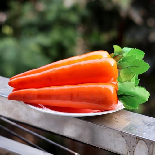 Crystu Artificial Carrot and Vegetables/Fruits/Spices for Decoration - Hanging Carrot for Home Decor - Pack of 2 pc - Image 3