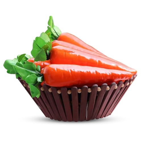 Crystu Artificial Carrot and Vegetables/Fruits/Spices for Decoration - Hanging Carrot for Home Decor - Pack of 2 pc - Image 5