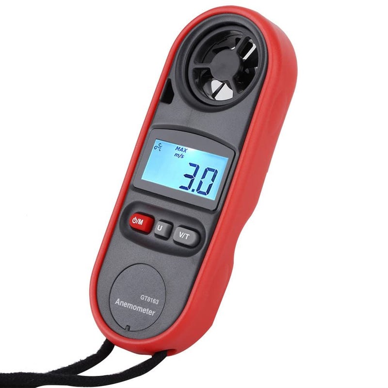 GT8163 Handheld Digital Anemometer Wind Speed Meter Anemometer LCD Display Portable For Weather Fishing Industrial Use - Image 5