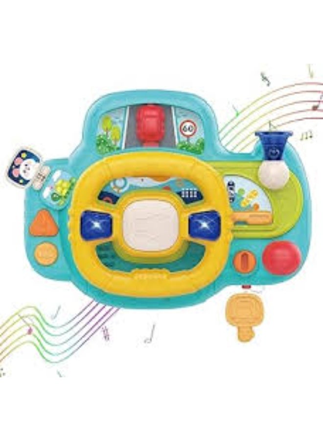 لعبة دركسيون السيارة يوجد بها كبسات بها موسيقى وإضاءة المقود نفسه إمكانية تحريكه مناسبة من عمر 1 سنه فما فوق