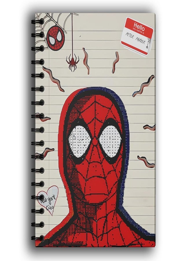 zenithink دفتر ملاحظات زينيثينك سبايدر مان ذو غلاف حلزوني | ورق 80 غ/م² مع غلاف مقوى 350 غ/م² | بدون سطور | 160 صفحة | مقاس A5 | غلاف حلزوني | متعدد الاستخدامات للمدرسة والمنزل والمكتب - Image 1