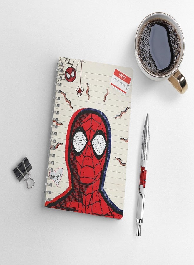 zenithink دفتر ملاحظات زينيثينك سبايدر مان ذو غلاف حلزوني | ورق 80 غ/م² مع غلاف مقوى 350 غ/م² | بدون سطور | 160 صفحة | مقاس A5 | غلاف حلزوني | متعدد الاستخدامات للمدرسة والمنزل والمكتب - Image 3