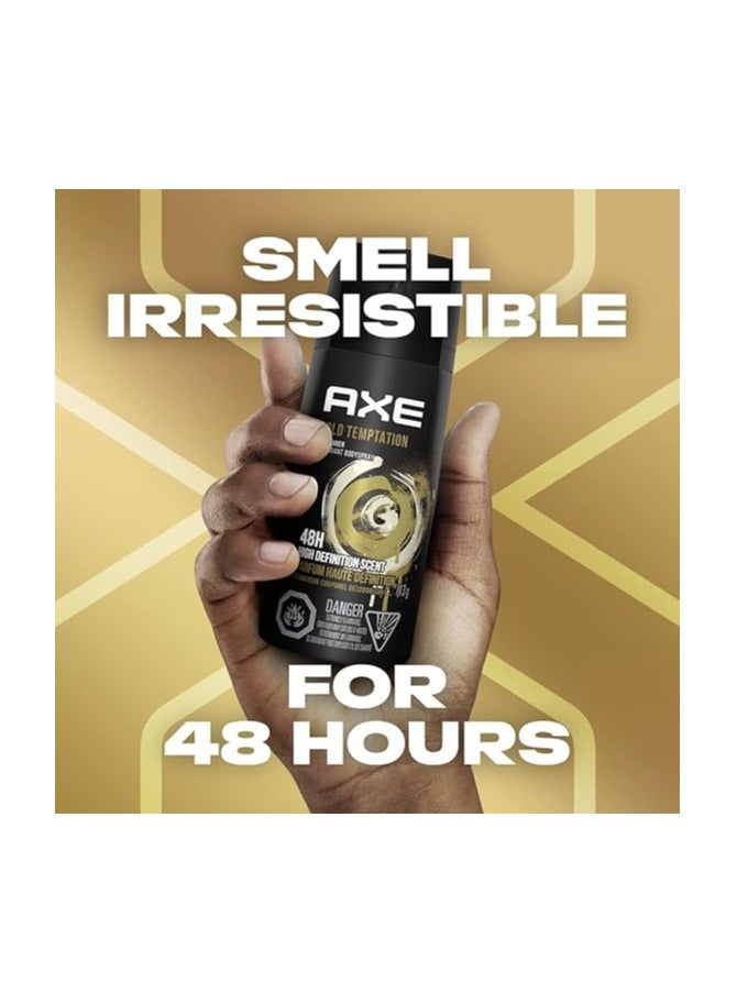 أكس آكس بخاخ الجسم للرجال جولد تيمبتيشن بلاك 150 مل - Image 4