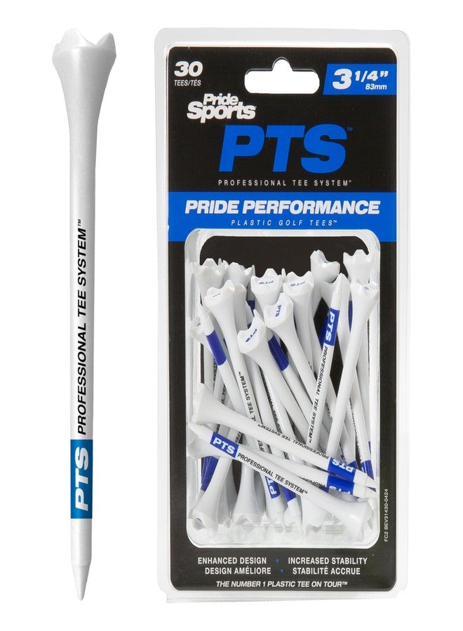 PrideSports PTS Plastic Golf Tees | 30 Count, 3-1/4 Inch | #1 Plastic Tee on Tour | Best for Drivers & Woods - Image 1