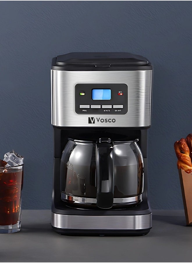 Vosco Coffee Maker – Programmable 12-Cup Capacity with 1.5L Thermal Carafe, 950W Power, Auto Shut-Off, and Energy Saving Features for the Perfect Fresh Brew Every Time!  - Image 2
