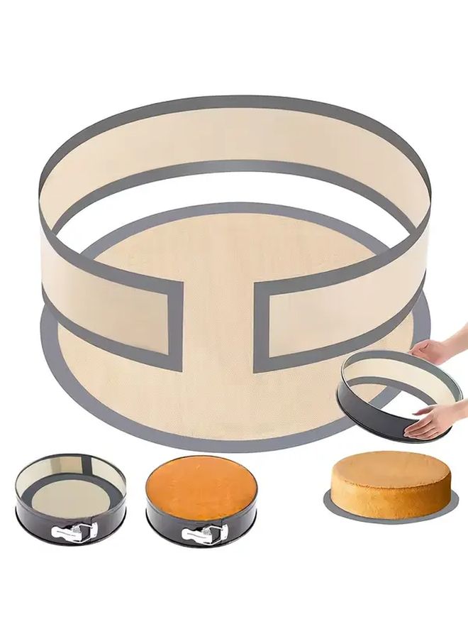 2 Gray Ldq Baking Mats Non Stick Silicone Cookie Macaron Pastry Sheets Reusable Heat Resistant 450F With Air Circulation Holes For Cheesecakes Cakes Pasta Silicone Tray - Image 1