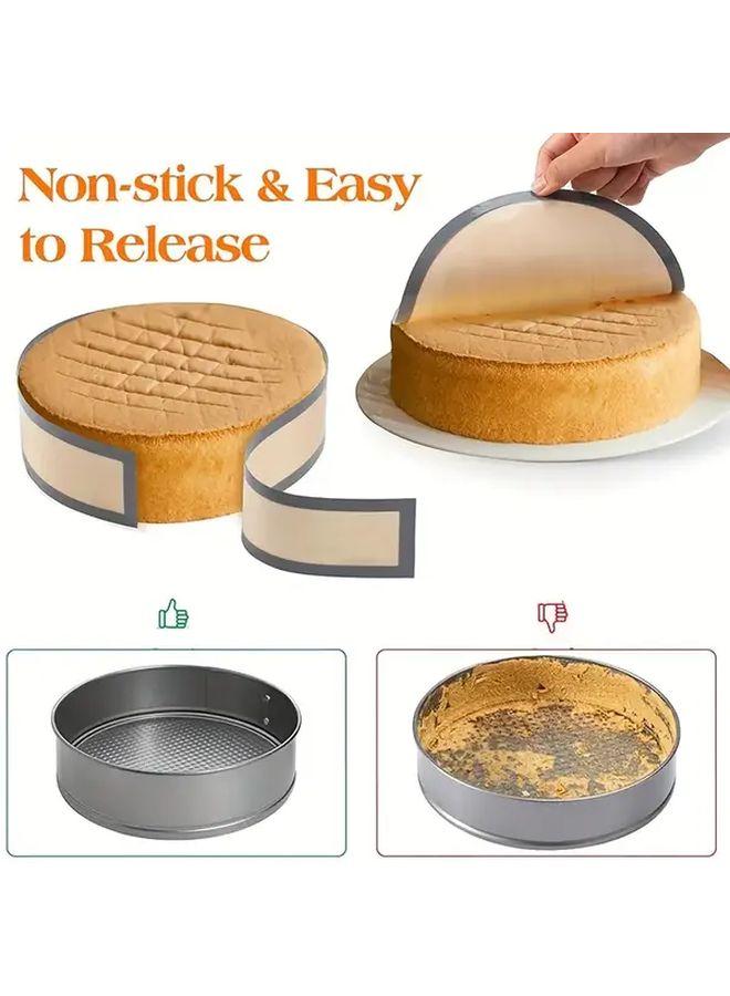2 Gray Ldq Baking Mats Non Stick Silicone Cookie Macaron Pastry Sheets Reusable Heat Resistant 450F With Air Circulation Holes For Cheesecakes Cakes Pasta Silicone Tray - Image 2