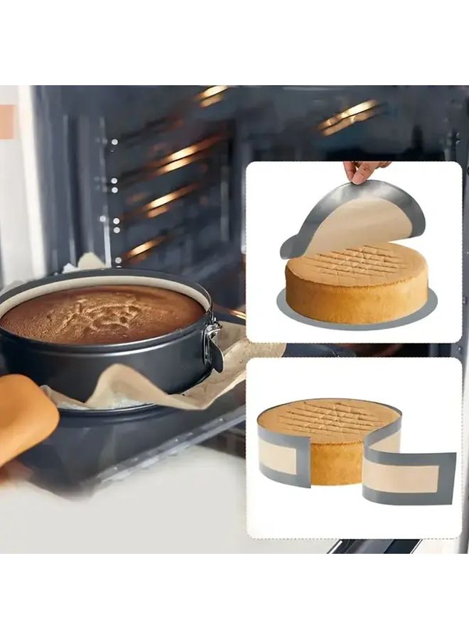 2 Gray Ldq Baking Mats Non Stick Silicone Cookie Macaron Pastry Sheets Reusable Heat Resistant 450F With Air Circulation Holes For Cheesecakes Cakes Pasta Silicone Tray - Image 4