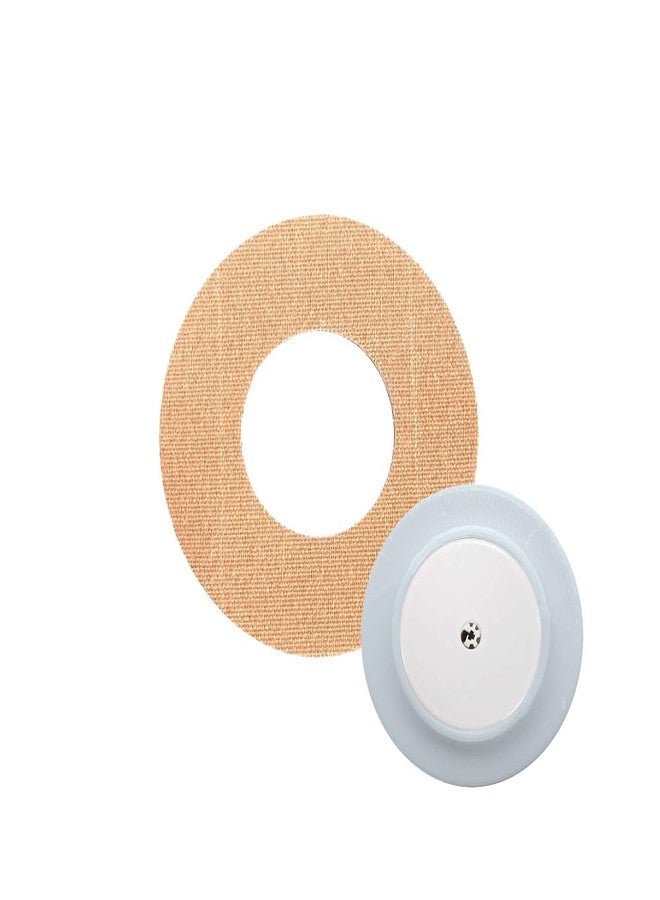 YOYOFOX Libre 2 Sensor Covers with Reusable Plastic Shield,25 Pack Libre 2 Adhesive Patches Sweatproof with Hole (Tan - Image 1
