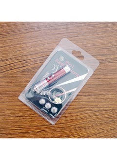 Generic Mini Aluminum Alloy Infrared Teaching Pen Cat Laser Pointer Pet Supplies LED Flashlight Key Light-Color:Red  - Image 1