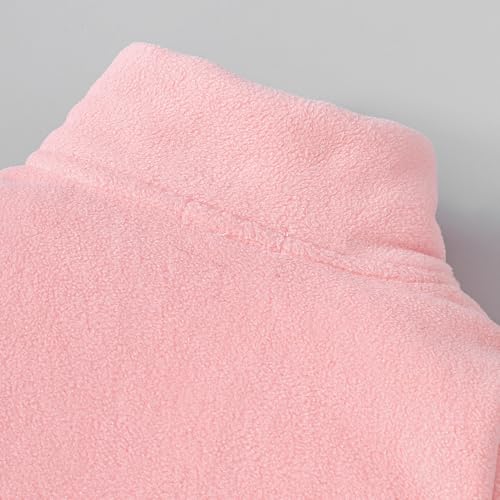 Hopscotch Girls Full Sleeves Pink Kitty High-Neck Fleece Jacket For Ages (4-5 Years) - Image 5