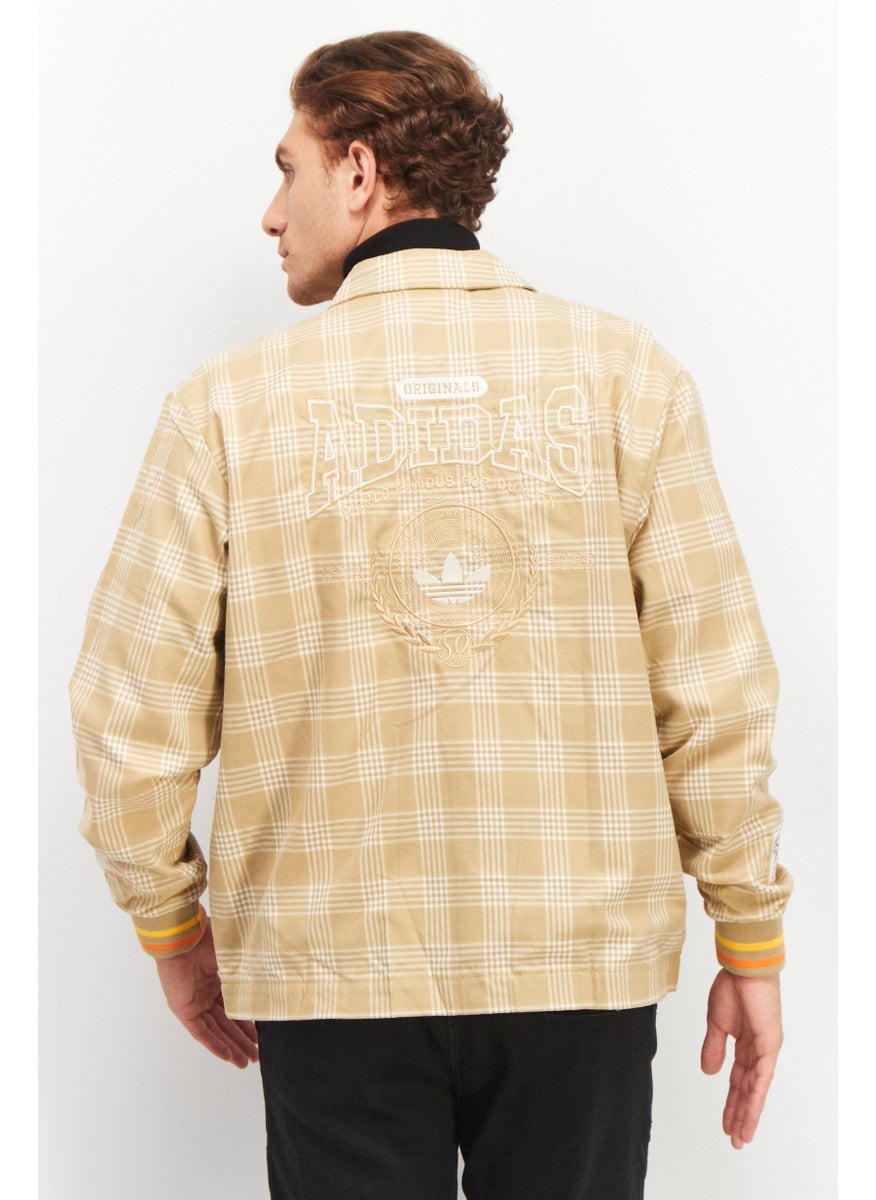 adidas Originals Men Sportswear Fit Brand Logo Jacket Shirt, Multicolor  - Image 4