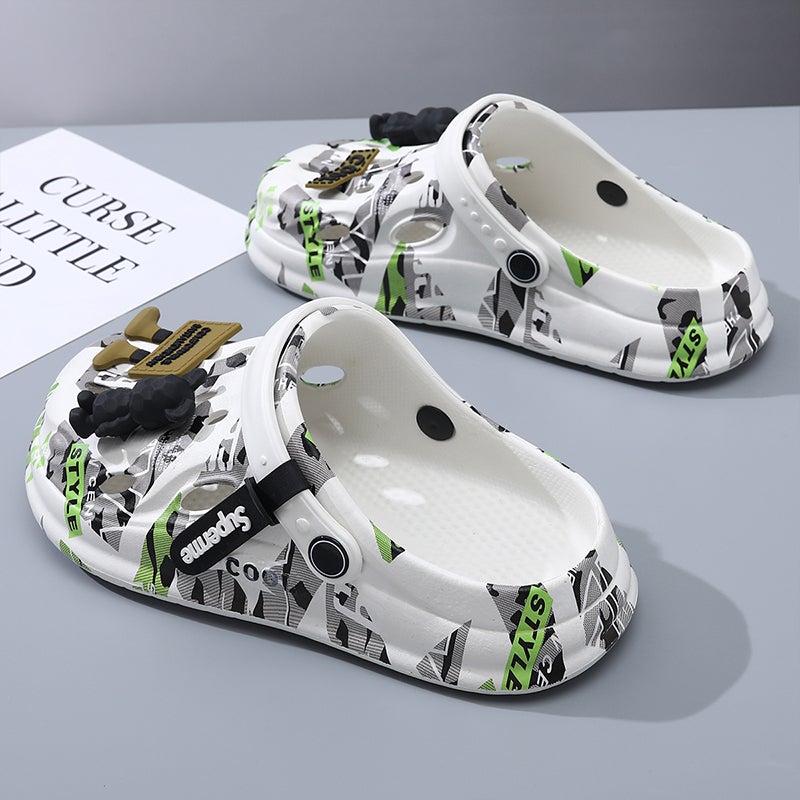 Croc Shoes Men'S Summer Outer Wear Trendy New Thick-Soled Wear-Resistant Sports Breathable Sandals Beach Men'S Slippers - Image 4