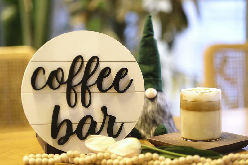 Lavender Inspired 3D Coffee Cutout Word - Modern Farmhouse Coffee Bar Sign - Image 5