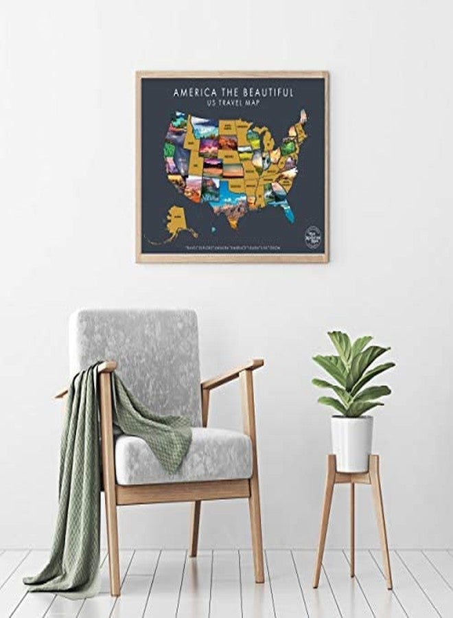 Epic Adventure Maps خريطة أمريكا الجميلة القابلة للخدش - ملصق سفر تفاعلي قابل للخدش يكشف عن صور طبيعية خلابة لكل ولاية من الولايات الخمسين - ملصق سفر - هدية رائعة للمغامرين (رمادي) - Image 5