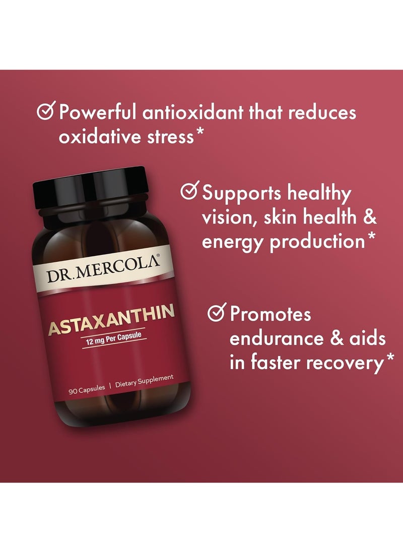 Dr. Mercola - Astaxanthin 12 Mg Per Capsule 90 Capsules - Image 1