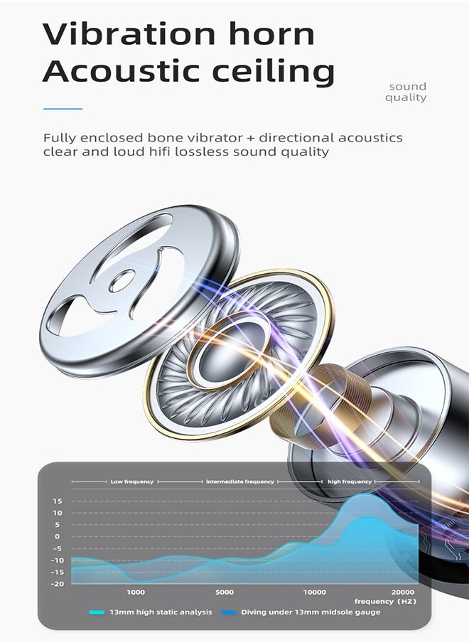 Generic - TWS Bluetooth Wireless Headset With Digital Display Semi-In-Ear,Noise Cancelling Waterproof,Beautiful And Fashionable,Sports Business,Work,Driving,White - Image 1