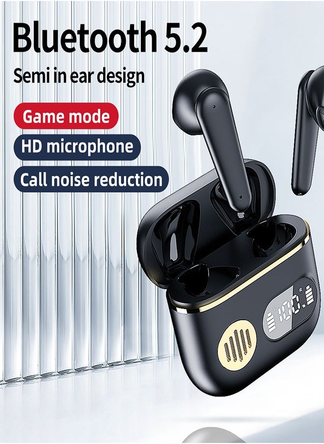 Generic - TWS Bluetooth Wireless Headset With Digital Display Semi-In-Ear,Noise Cancelling Waterproof,Beautiful And Fashionable,Sports Business,Work,Driving,White - Image 1