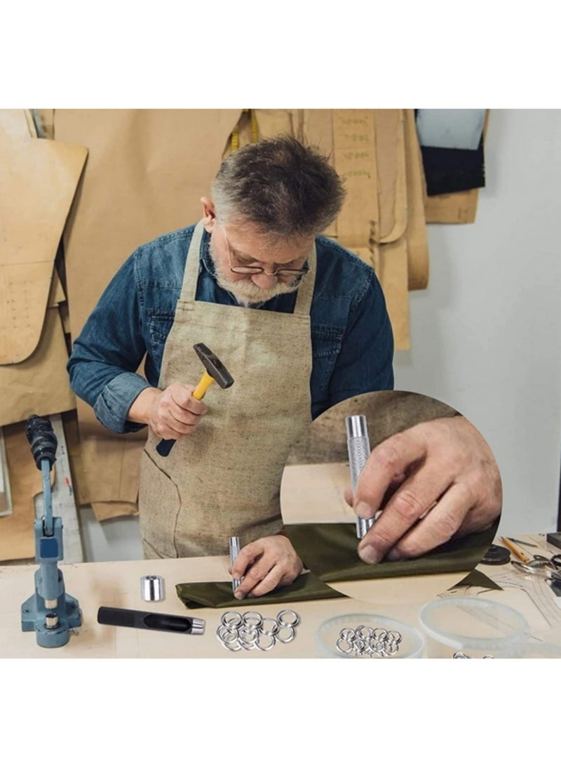 Eyelet Kit 100 Sets Grommet Tool Kit Eyelet Punch 1/2 inch Grommets Eyelets with 3pcs Grommet Setting Tool for Clothes Shoes Bag Crafts DIY - Image 4