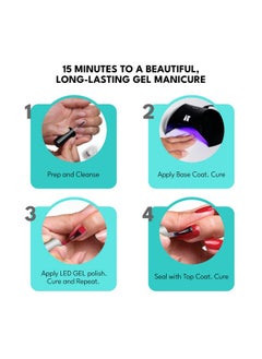 RC Red Carpet Manicure Red Carpet Manicure Fortify & Protect Mauve Crème Gel Polish For Strong Healthy Nails Infused With Vitamin A & Biotin (My Audition Tape) Led Nail Gel Color 0.3 Fl Oz  - Image 5