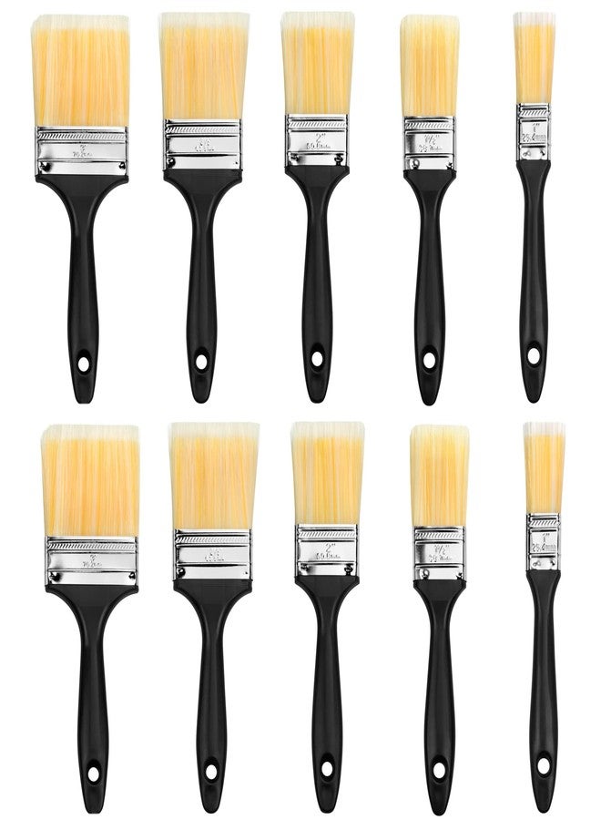 SteadMax Paint Brush Set (10 Pieces), Set of 10 Multi-Sized Brushes, Professional Quality Painting Tool Kit, Two Sets of 1, 1.5, 2, 2.5, and 3 Inch Brushes (Pack of 10) - Image 1