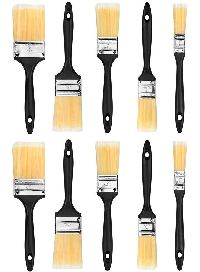 SteadMax Paint Brush Set (10 Pieces), Set of 10 Multi-Sized Brushes, Professional Quality Painting Tool Kit, Two Sets of 1, 1.5, 2, 2.5, and 3 Inch Brushes (Pack of 10) - Image 3