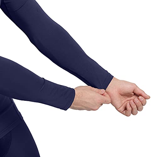 SHREY Intense Compression L/S Top Compression Top Full Sleeve Tights T-Shirt for Sports (L, Navy) - Image 5