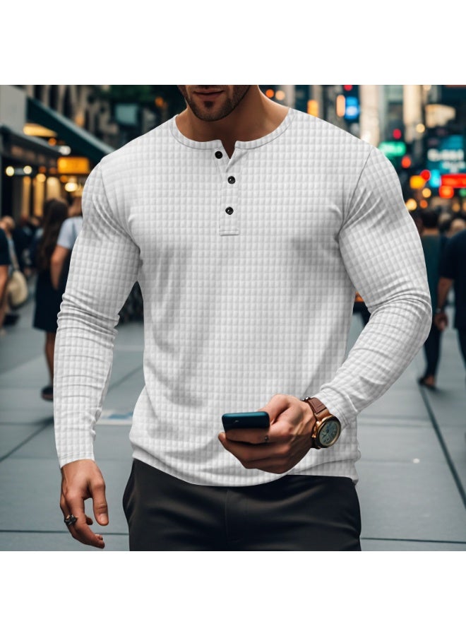 Autumn Winter Men's Long Sleeve T-Shirt Breathable Sports Casual Shirt Comfortable Lightweight Men's Fashion Top - Image 1