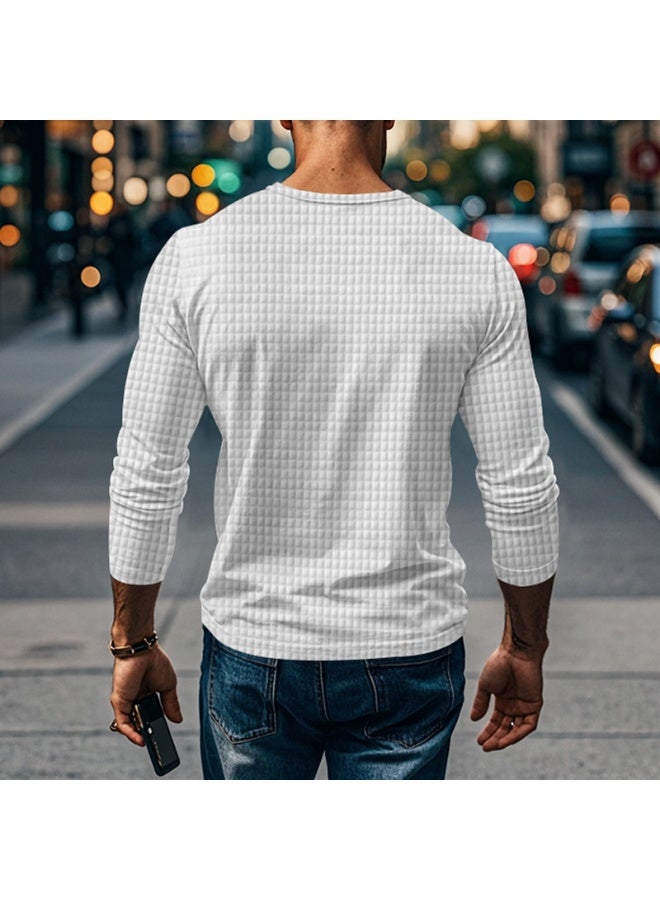 Autumn Winter Men's Long Sleeve T-Shirt Breathable Sports Casual Shirt Comfortable Lightweight Men's Fashion Top - Image 2