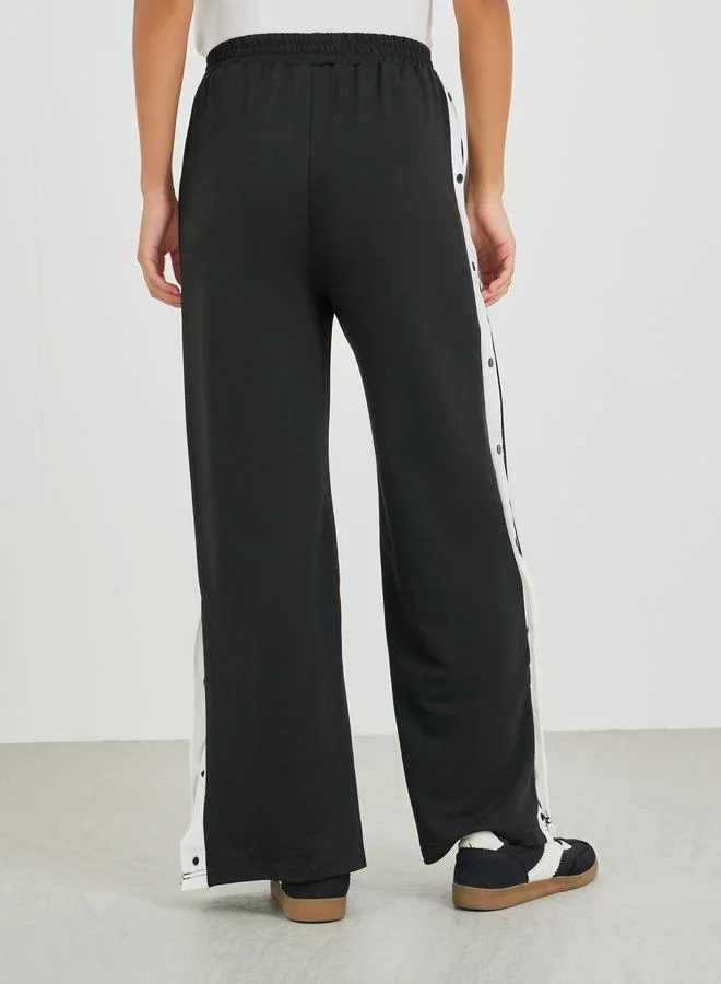 Styli Styli Studded Side Panel Wide Leg Joggers