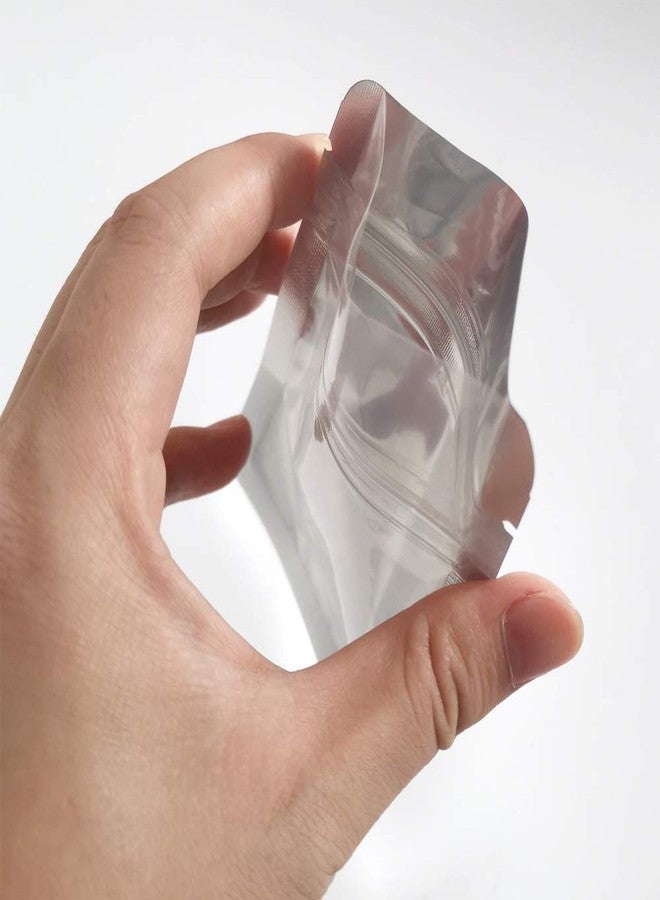 Belinlen 200 Pack 3 x 4 Inch Ziplock Mylar Bags Resealable Clear Silver Bags Reusable Food Storage Aluminum Foil Pouch Bag for Multipurpose 4mil Thickness - Image 5