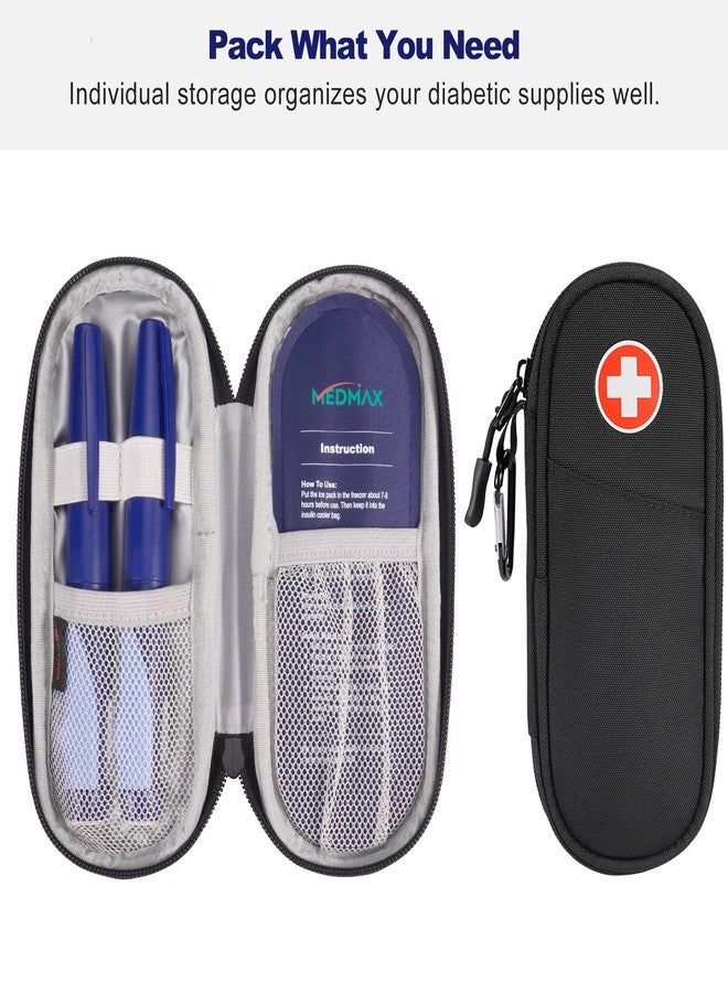 MEDMAX Insulin Pen Cooler Travel Case with 2 Reusable TSA Approved Ice Packs - Portable Insulated Diabetic Medication Organizer Carrying Cooling Bag for Insulin Pen and Other Diabetic Supplies - Image 3