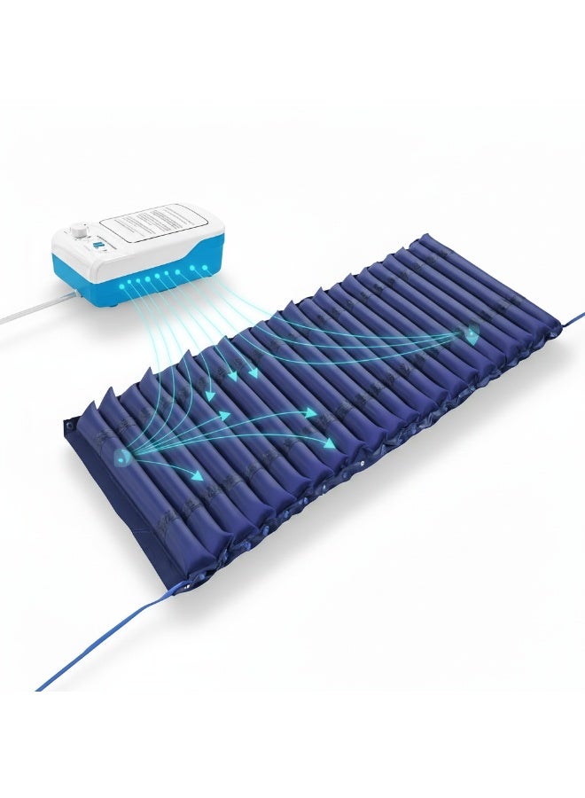 HT Alternating air medical mattress – balanced pressure distribution for daily patient comfort against bedsores – waterproof medical PVC and easy to clean - Image 1