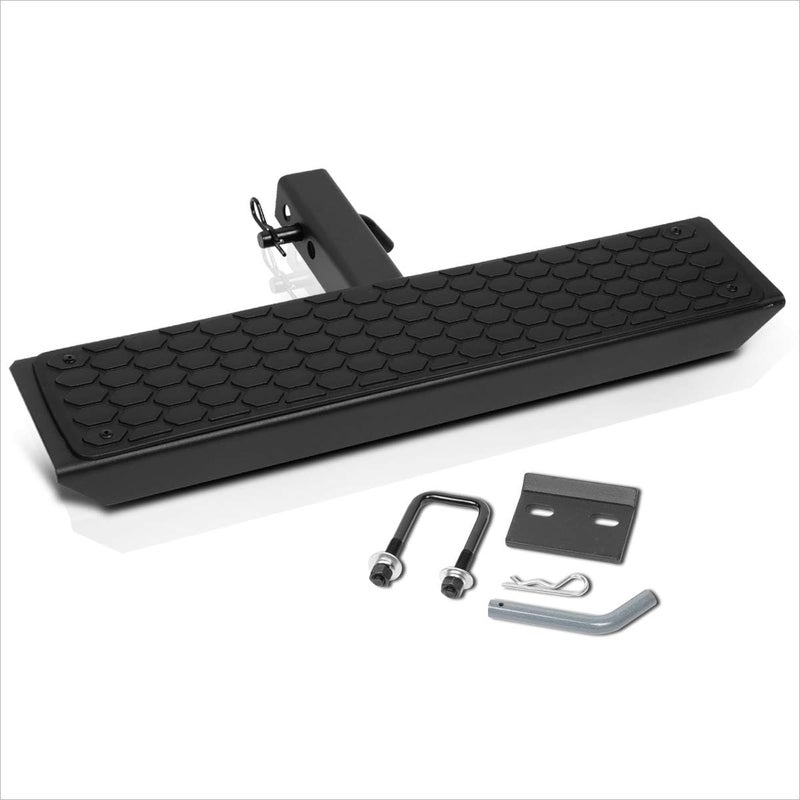 PM Performotor Universal Black Trailer Truck Tow Hitch Step Bar Fits 2 Inches Receiver | 26" Wide X 5" Long - Image 2
