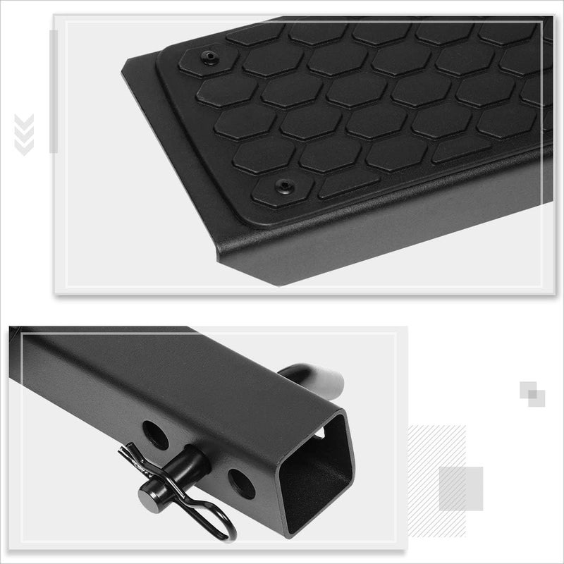 PM Performotor Universal Black Trailer Truck Tow Hitch Step Bar Fits 2 Inches Receiver | 26" Wide X 5" Long - Image 5