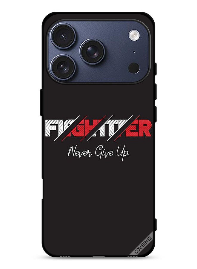Covernex Apple iPhone 17 Pro Protective Case Cover Fighter Never Give Up - Image 1
