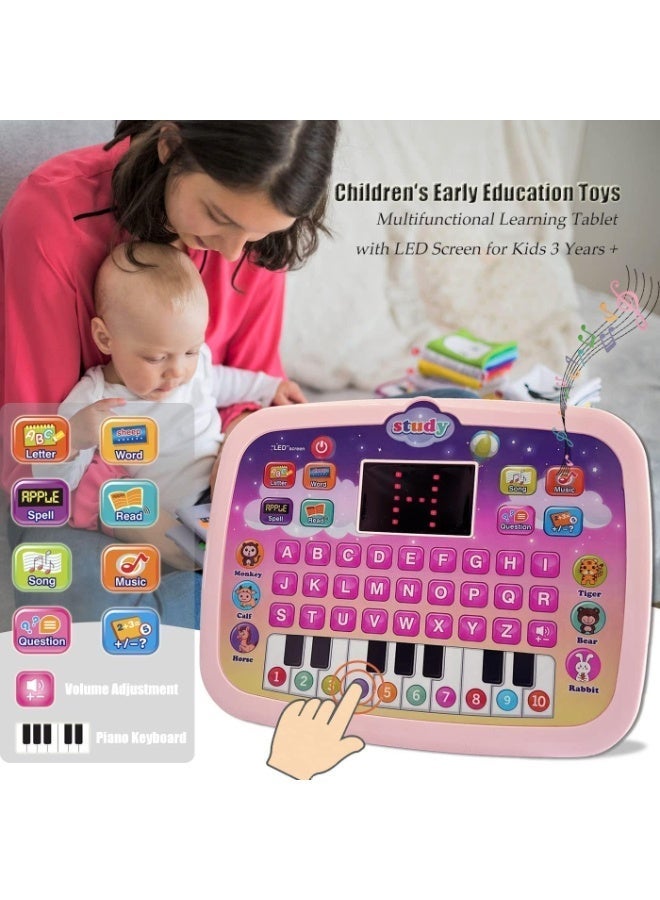 ST ZONE Learning Tablet for Toddlers – Interactive Educational Toy with LED Screen, Alphabet, Numbers, Music & Math (Ages 3–6) - Image 5