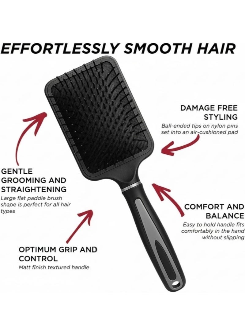 Compact Hair Brush with Mirror – Gentle Detangling Brush for Wet & Dry Hair,Flexible Cushion Base, Comfortable Grip, Suitable for All Hair Types - Image 5