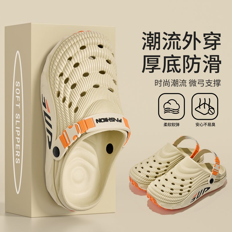 Lidani Men's Anti-Slip Outdoor Clog Sandals 2026 New Style Summer Beach Hiking Shoes - Image 1