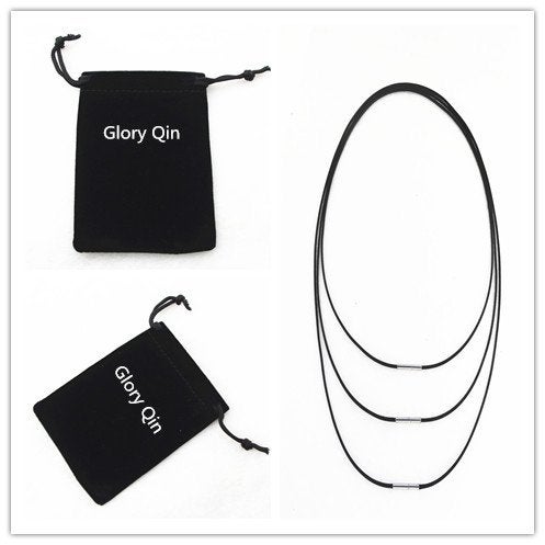 Glory Qin 2mm Black Leather Cord Chain Stainless Steel Clasp Necklace Rope 16 to 28 Inch (18 Inch) - Image 5