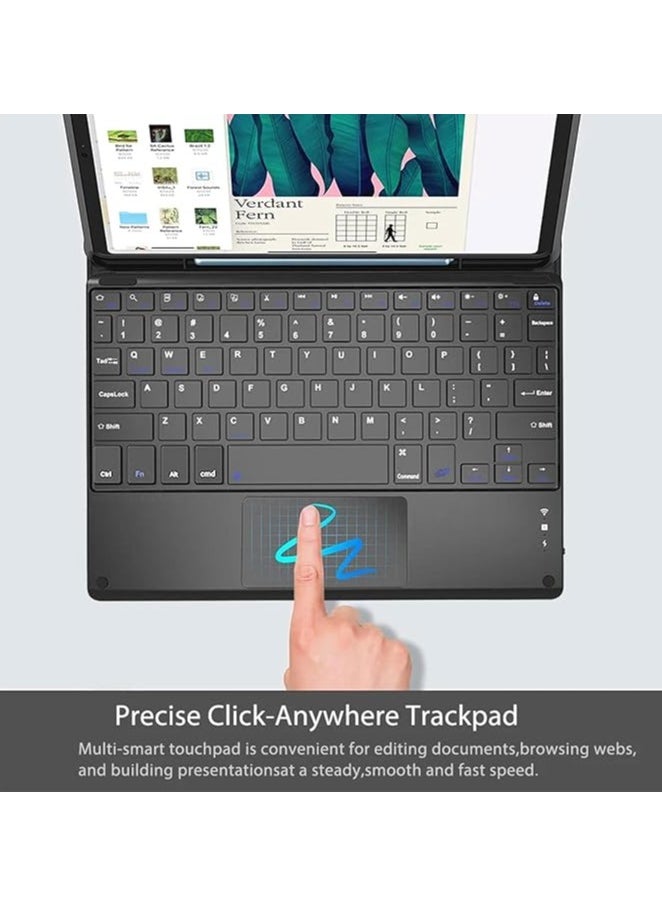 Xiaomi Redmi Pad Pro 12.1-inch 2024 Keyboard Case, Detachable Wireless Bluetooth Multi-Touch Touchpad, Ultra-thin Multi-Angle Bracket Magnetic Case with Pen Holder (With Touchpad)
