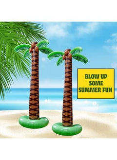 Kicko Kicko Inflatable Palm Tree, Pack of 2-66-Inch Giant Tropical Inflatable Trees - Hawaiian Party Decorations, Beach Luau, or Pool Decor - Fun Palm Tree Props for Birthday Parties and Outdoor Events  - Image 2