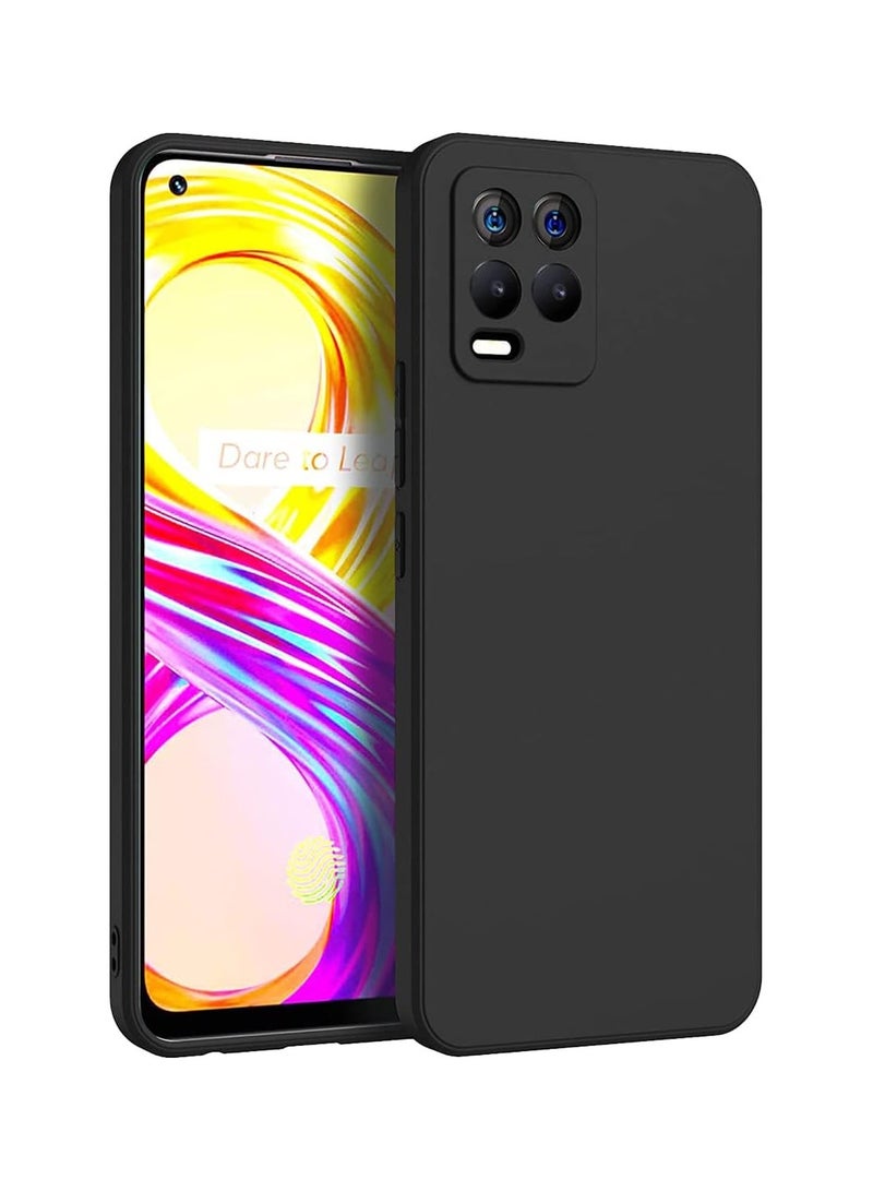 Protective Cover For Realme 8 4G, Slim Fit Soft Back  TPU Case Flexible Silicone Cover Compatible For Realme 8 - Black
