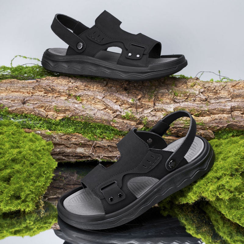 Men'S Sandals Summer Casual Outdoor Beach Shoes Non-Slip Dual-Purpose Sandals And Slippers - Image 4
