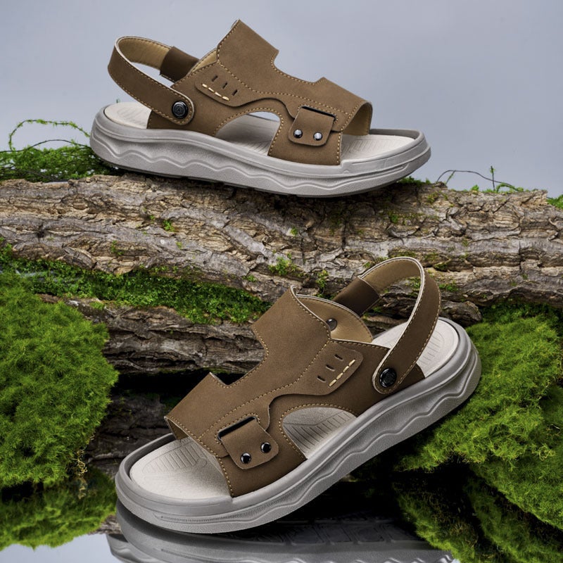 Men'S Sandals Summer Casual Outdoor Beach Shoes Non-Slip Dual-Purpose Sandals And Slippers - Image 3