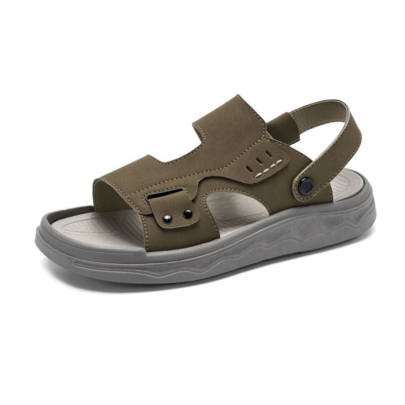 Men'S Sandals Summer Casual Outdoor Beach Shoes Non-Slip Dual-Purpose Sandals And Slippers - Image 1