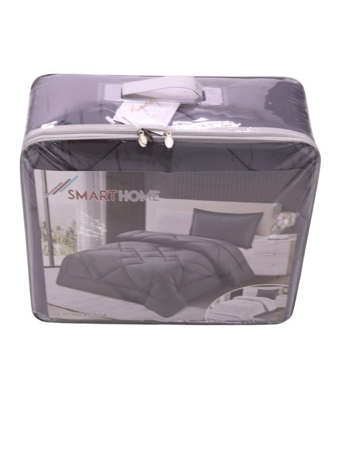 SMART HOME Comforter set, double-sided mattress consisting of 4 pieces, comforter 4 pieces, 100% microfiber, comforter size 180*230  bedsheet size is 160*200  - Image 2
